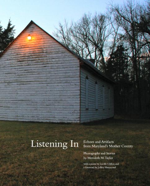 Listening In book cover, photo of a white barn with a light on top